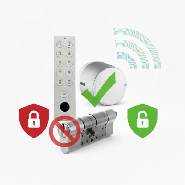 BE WAVE Alarmsteuerungs- und Motorzylinderset zur Scharf-/Unscharfschaltung