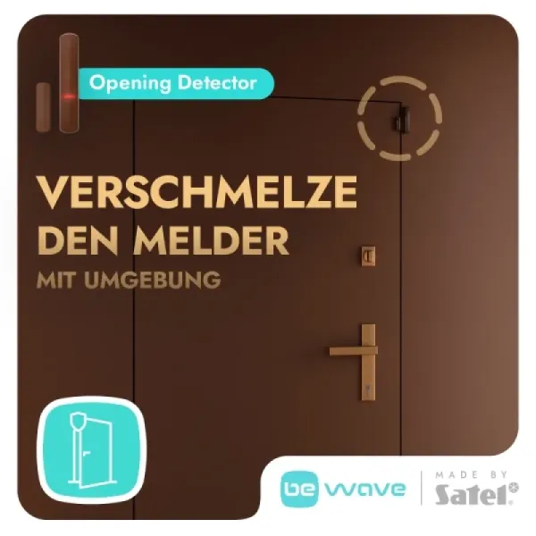 BE WAVE Opening Detector BR Funk-Öffnungsmelder, braun