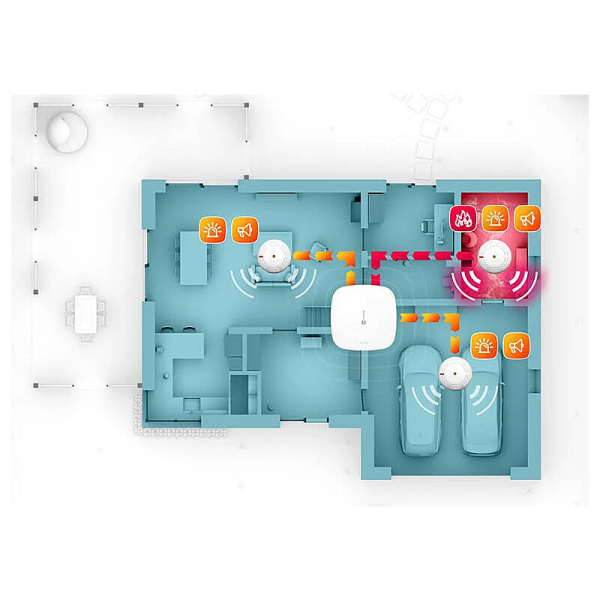 BE WAVE Fire Detector Pro Funk-Rauchmelder