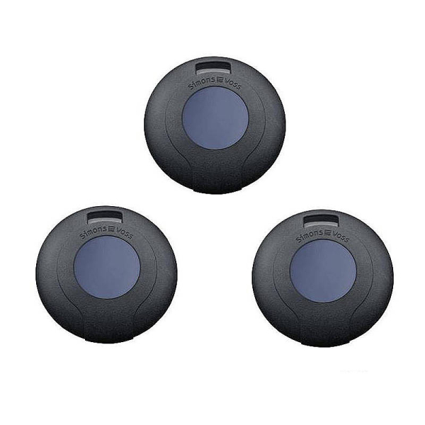 3 Stück SimonsVoss Transponder MobileKey, blau